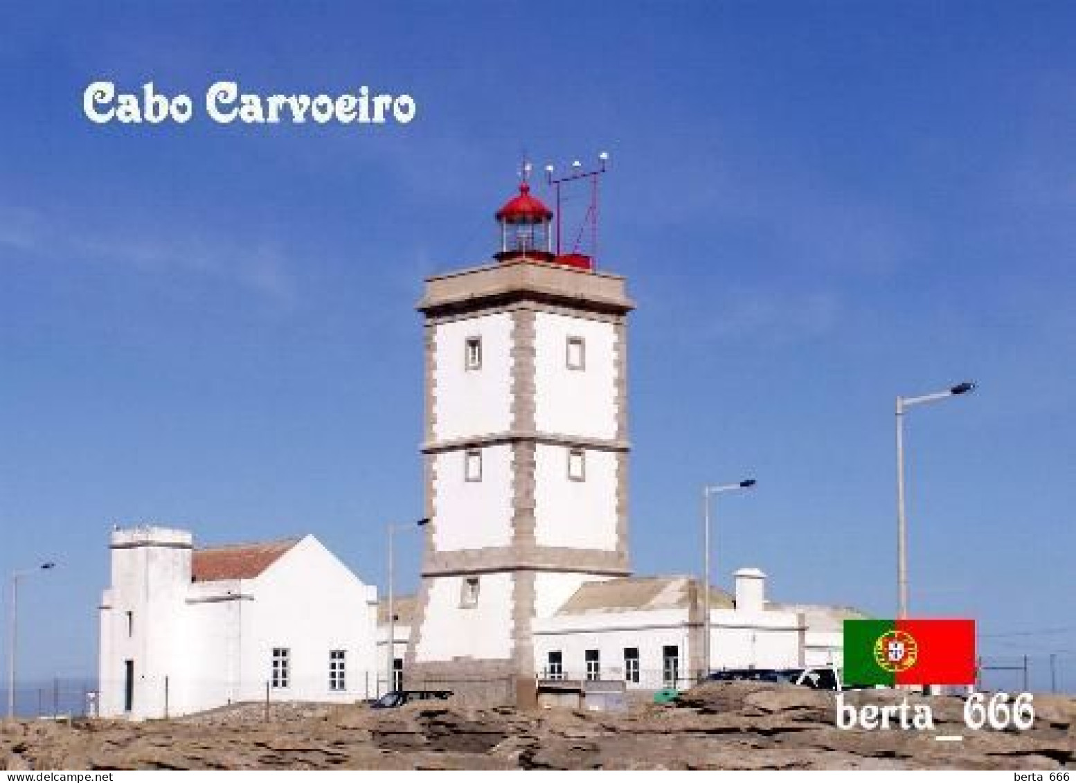 Portugal Cape Carvoeiro Lighthouse New Postcard - Lighthouses