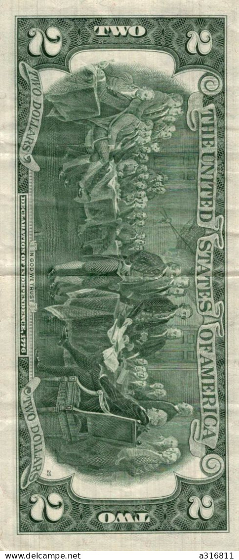 Billet, Etats Unis , The United States Of AMERICA , Series 1976 , Jefferson , Two, 2 DOLLARS - Bilglietti Della Riserva Federale (1928-...)