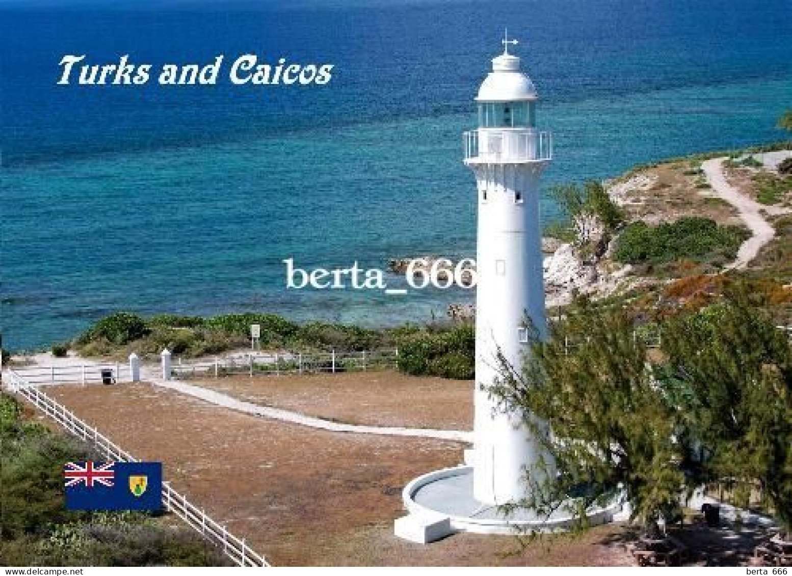 Turks And Caicos Grand Turk Island Lighthouse New Postcard - Turques-et-Caïques (Iles)