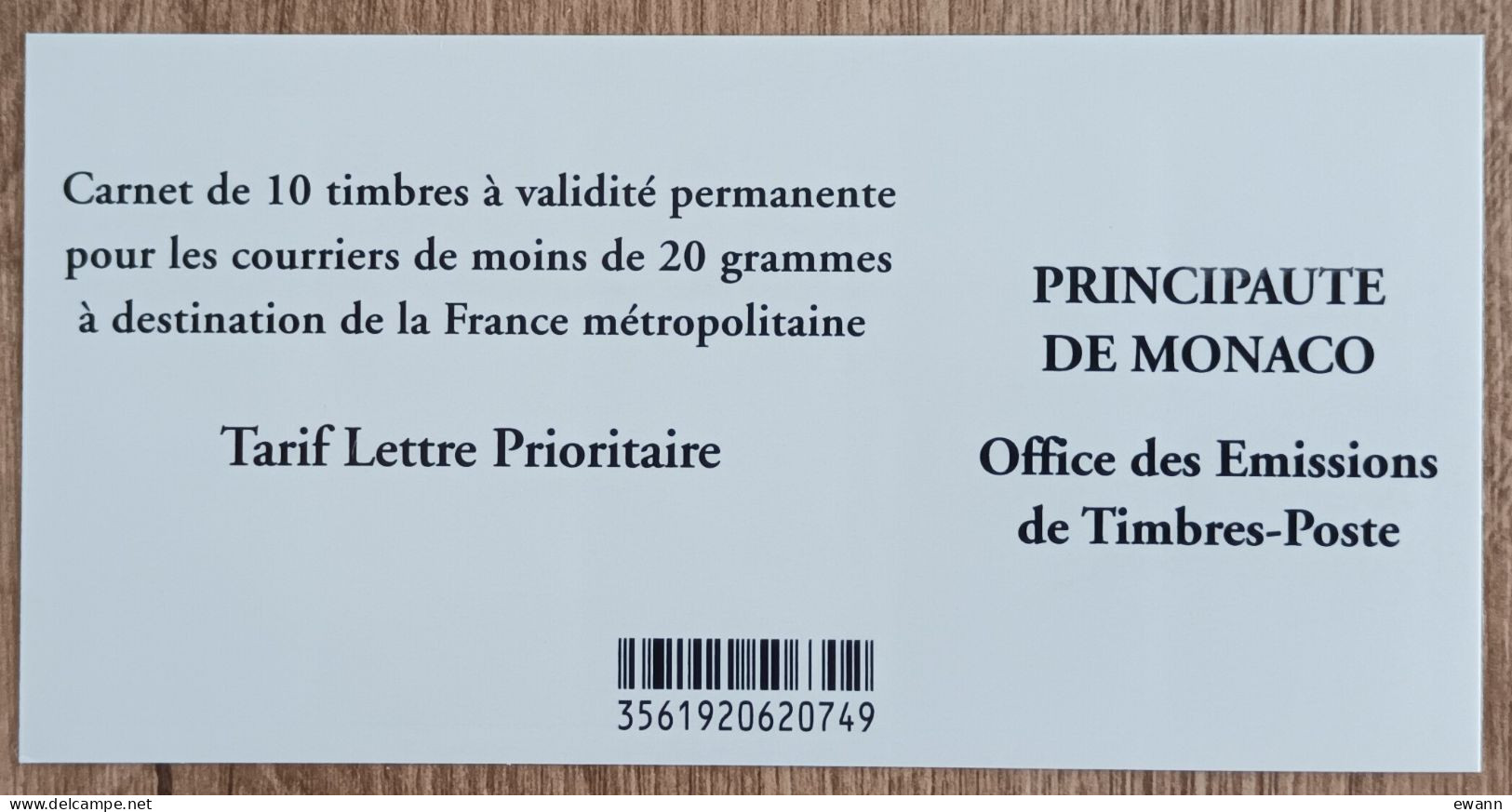 Monaco - Carnet YT N°18 - Armoiries - 2014 - Neuf - Libretti