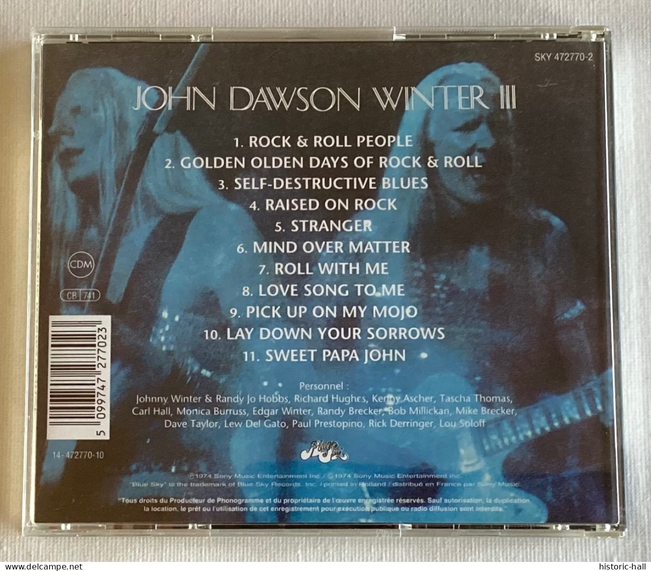 JOHN DAWSON WINTER - III - CD - 1974/? - French Press - Blues