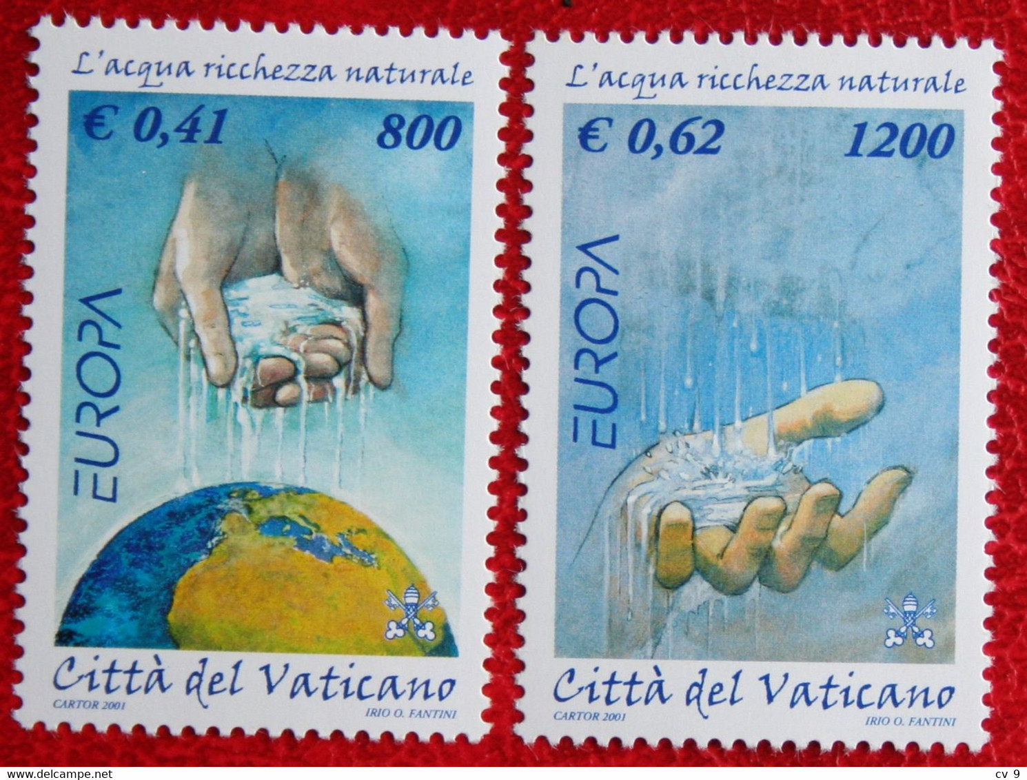 EUROPA CEPT 2001 Mi 1372-1373 Yv 1230A 1230B POSTFRIS MNH ** VATICANO VATICAN VATICAAN - Ongebruikt