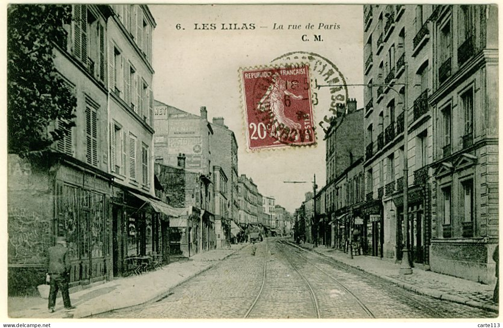 93 - B12946CPA - LES LILAS - La Rue De Paris - Très Bon état - SEINE-SAINT-DENIS - Les Lilas