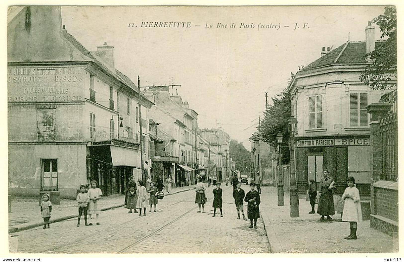 93 - B12828CPA - PIERREFITTE - La Rue De Paris - Bon état - SEINE-SAINT-DENIS - Pierrefitte Sur Seine