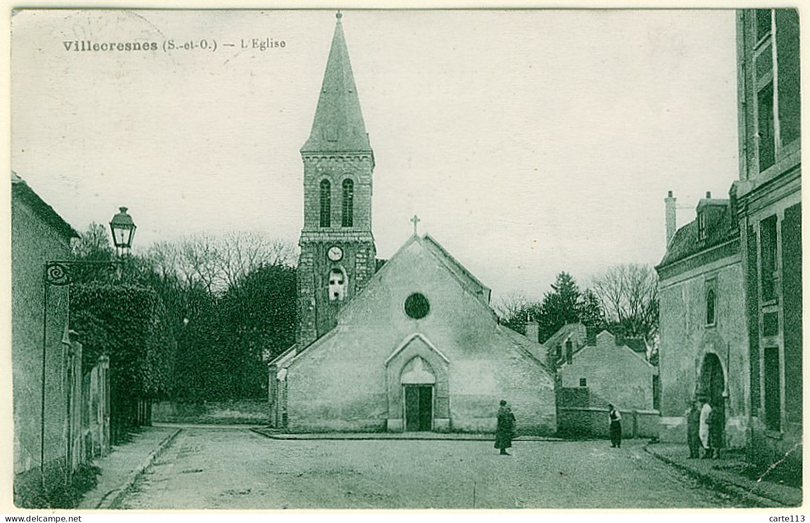 94 - B12690CPA - VILLECRESNES - Eglise - Mauvais état - VAL-DE-MARNE - Villecresnes
