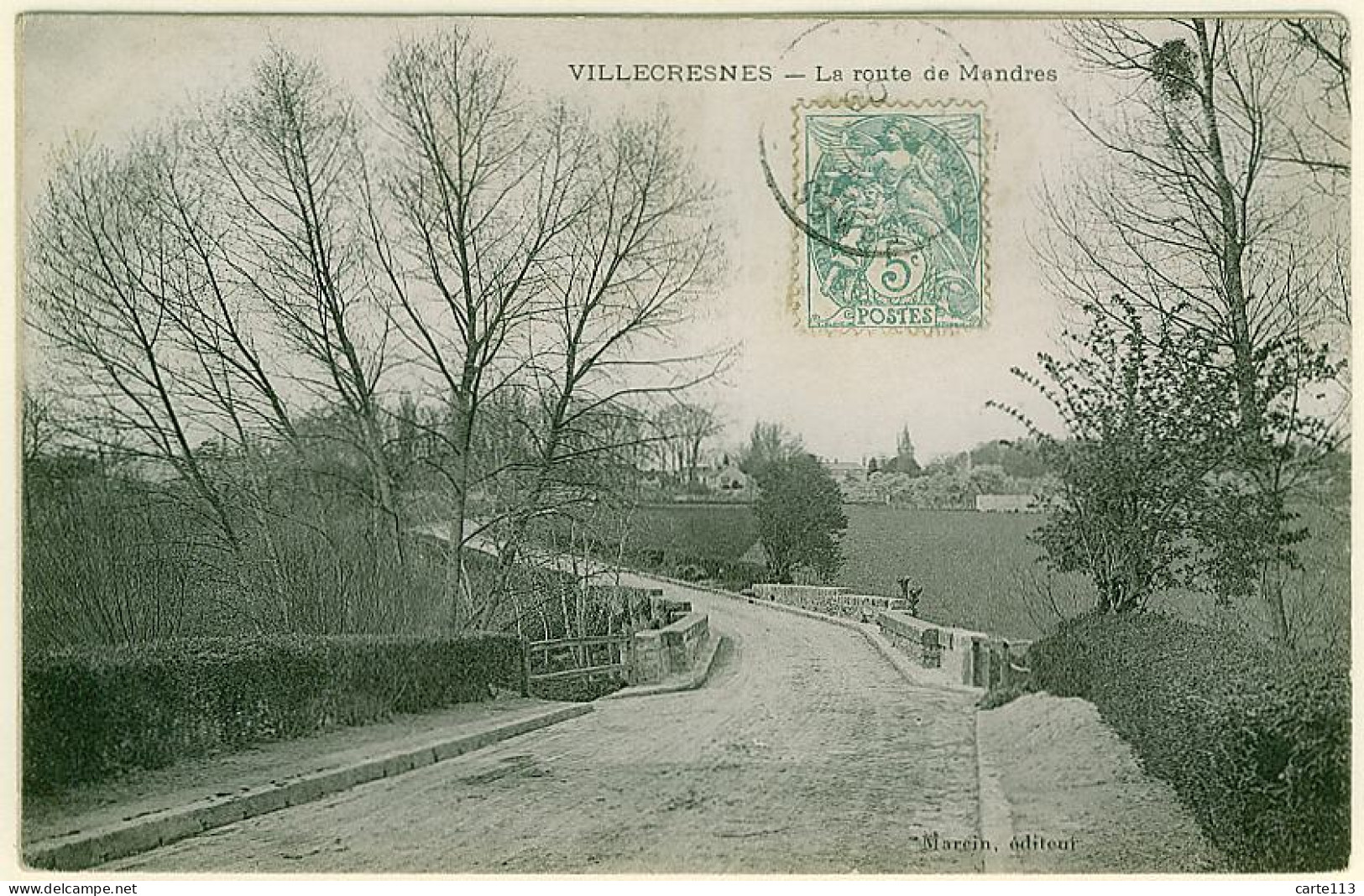 94 - B12678CPA - VILLECRESNES - La Route De Mandres - Bon état - VAL-DE-MARNE - Villecresnes