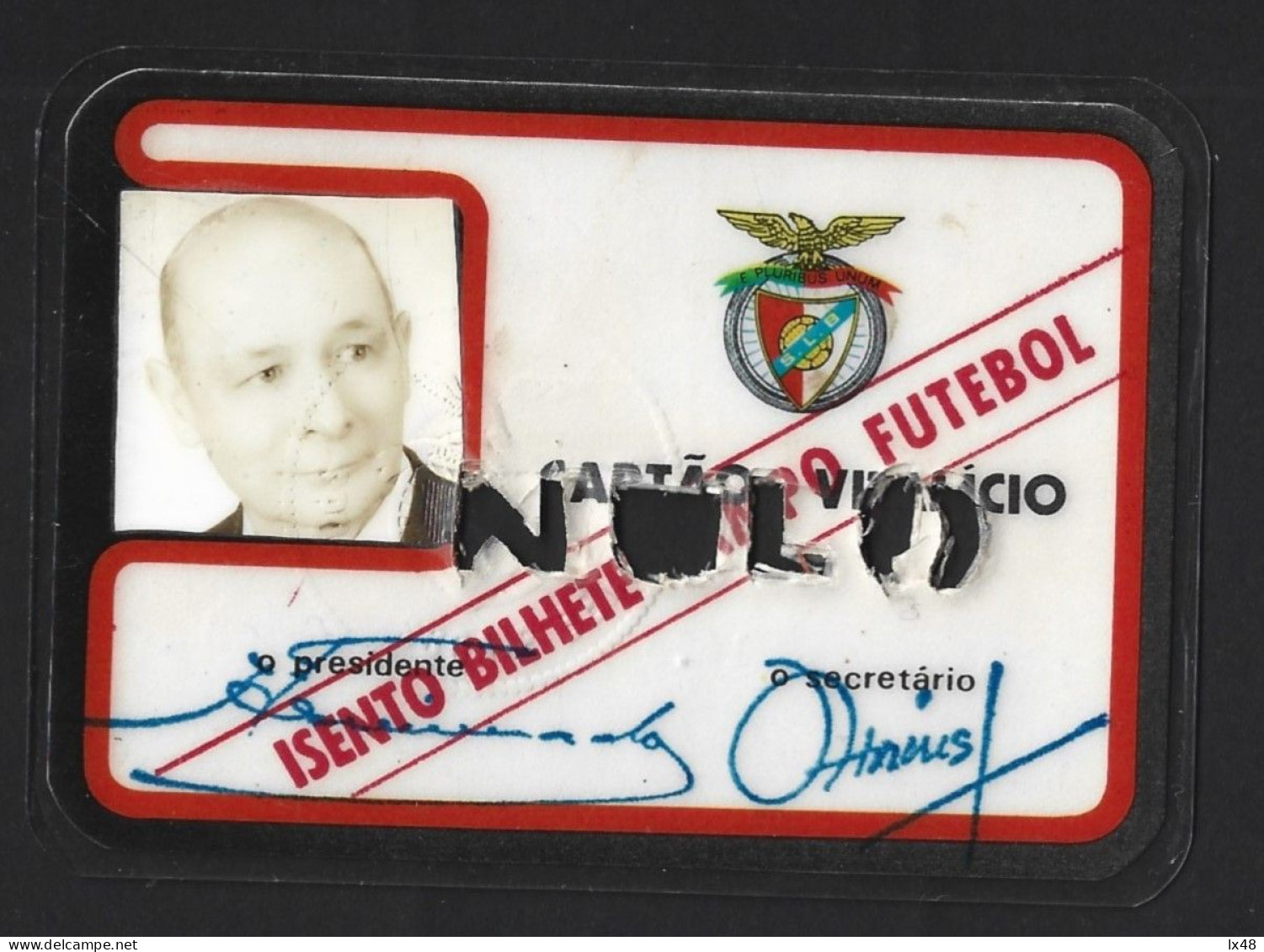 Sport Lisboa E Benfica Membership Card. Lifetime Card. Soccer. Sport Lisboa E Benfica-lidmaatschapskaart. Voetbal. - Sport