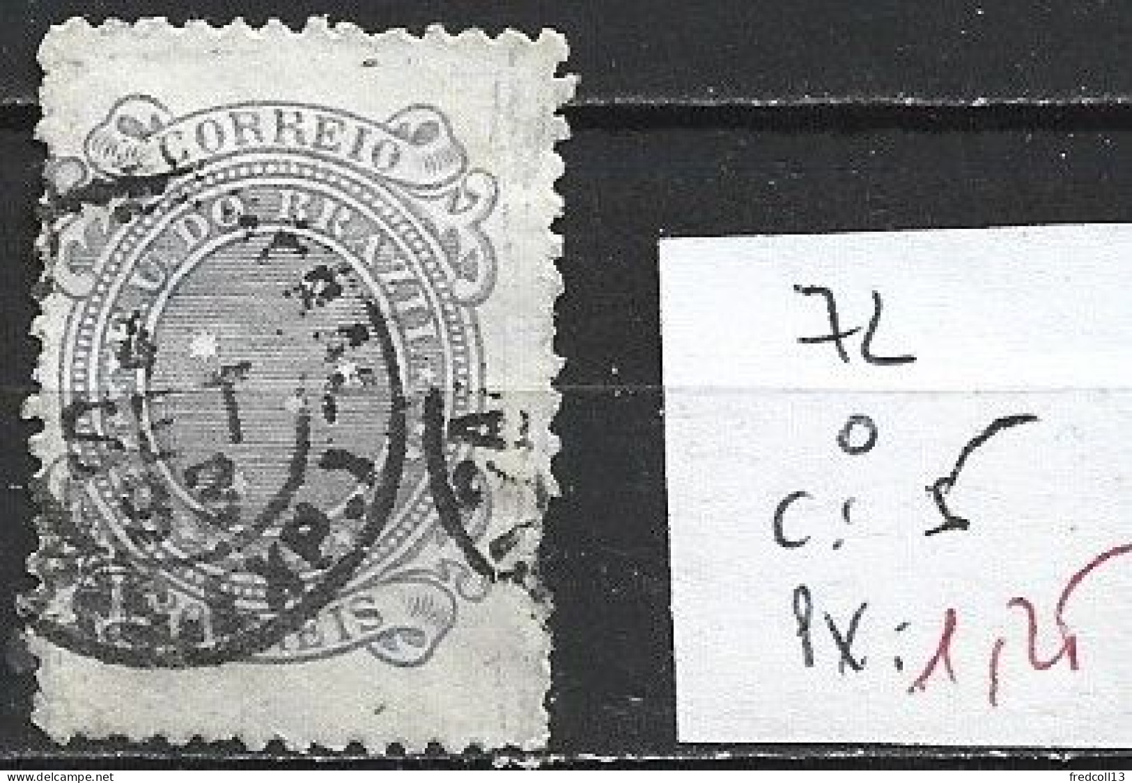 BRESIL 72 Oblitéré Côte 5 € - Used Stamps