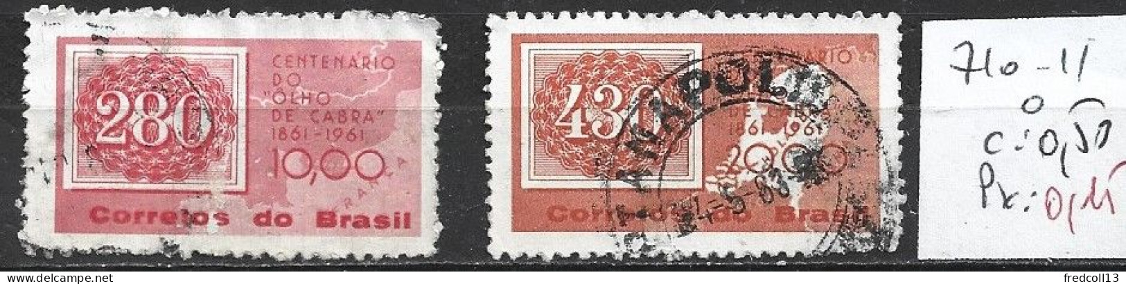 BRESIL 710-711 Oblitérés Côte 0.50 € - Used Stamps