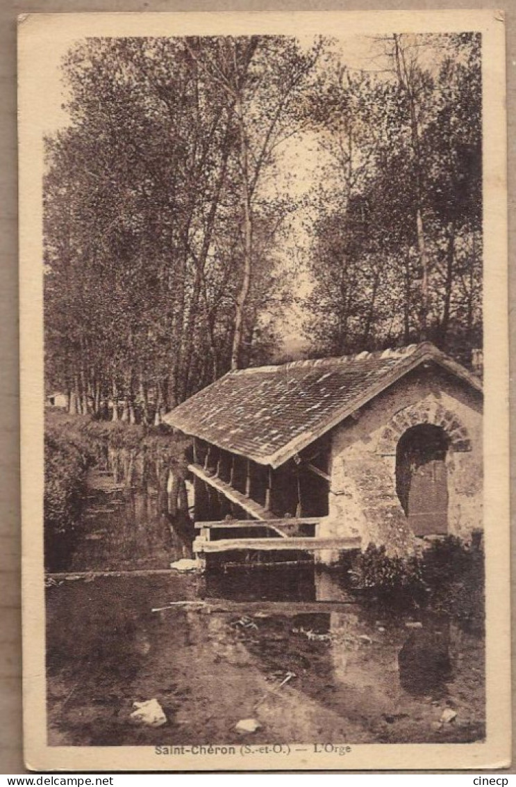 CPA 91 - SAINT CHERON - L'Orge - TB PLAN Cours D'eau TB PLAN LAVOIR - Saint Cheron