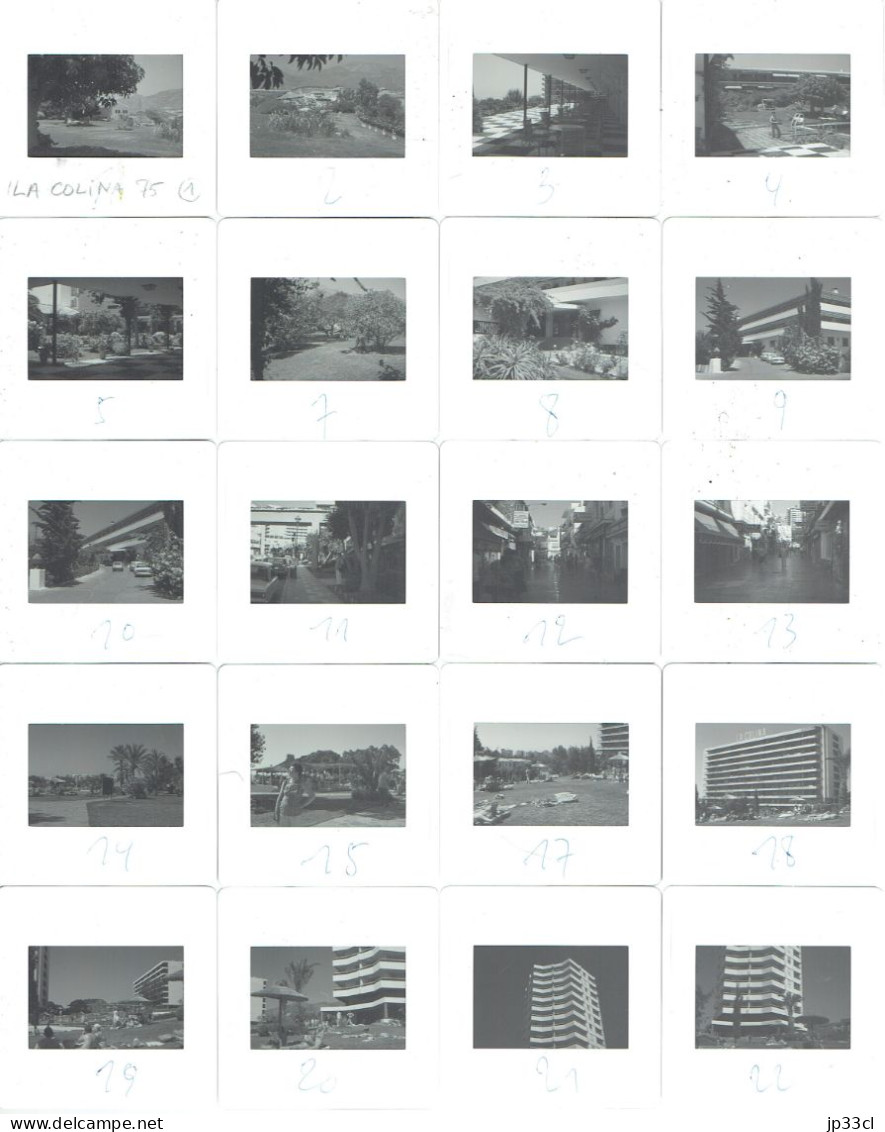 Diapositives : Lot De 108 Dias Prises à La Colina (Torremolinos, Malaga, Espagne) En 1975 Et 1979 - Dias