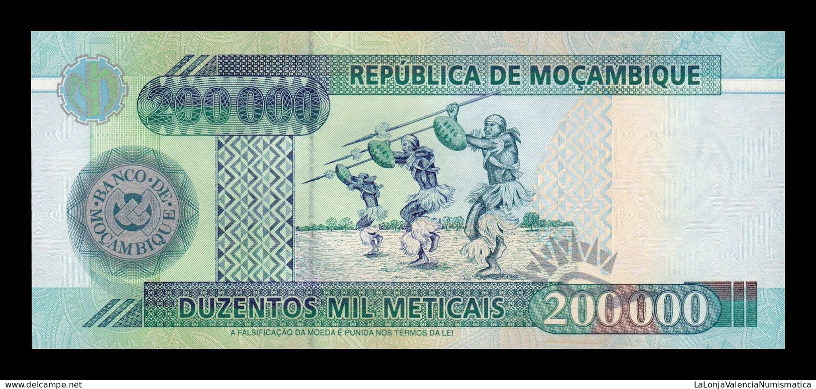 Mozambique 200000 Meticais 2003 Pick 141 Sc Unc - Moçambique