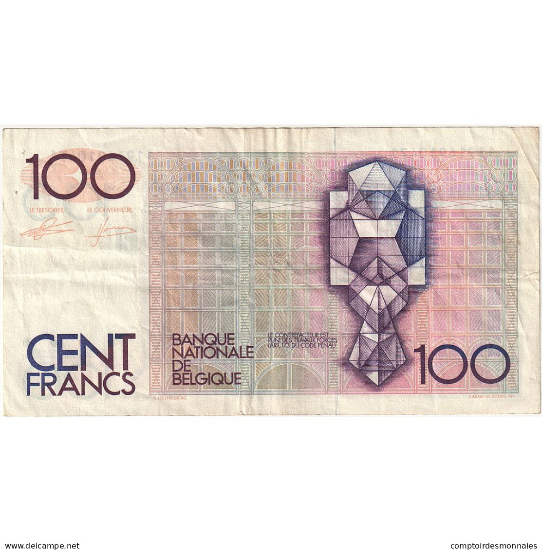 Billet, Belgique, 100 Francs, 1981-1982, Undated (1982-1994), KM:142a, B+ - 100 Franchi