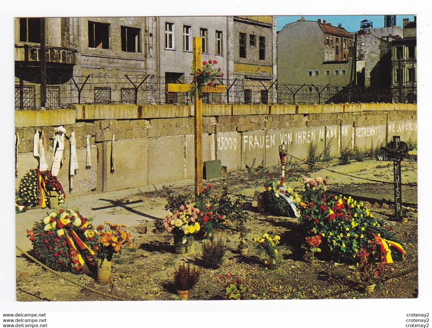 BERLIN Mur Mémorial Peter Fechter At Checkpoint Charlie VOIR DOS - Berlijnse Muur