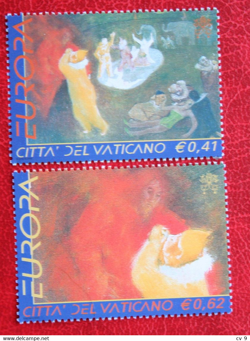 EUROPA CEPT Circus Zirkus 2002 Mi 1415-1416 Yv 1270-1271 POSTFRIS / MNH / ** VATICANO VATICAN VATICAAN - Ongebruikt