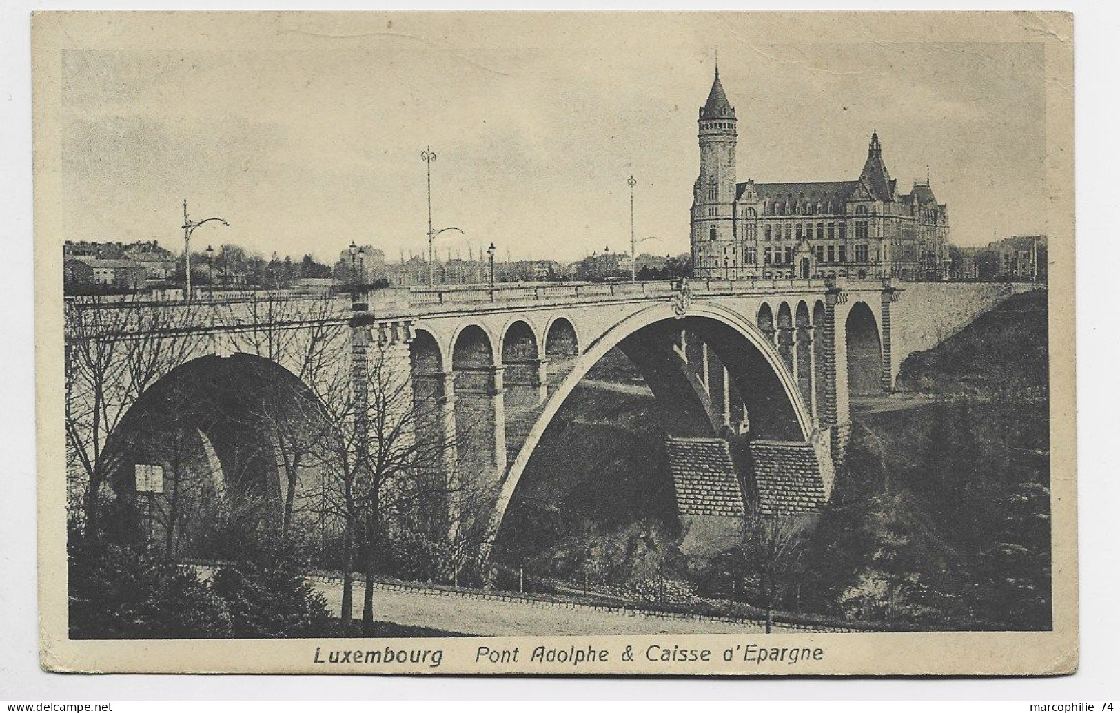 LUXEMBOURG 10C SEUL CARTE LUXEMBOURG CAISSE EPARGNE 29.3.1919 POUR FRANCE - 1914-24 Marie-Adelaide