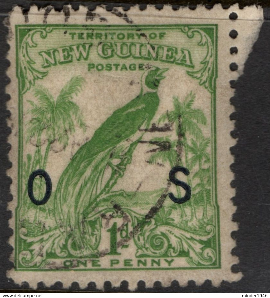 NEW GUINEA 1932 1d Green Opt O.S SGO42 Used - Papua New Guinea