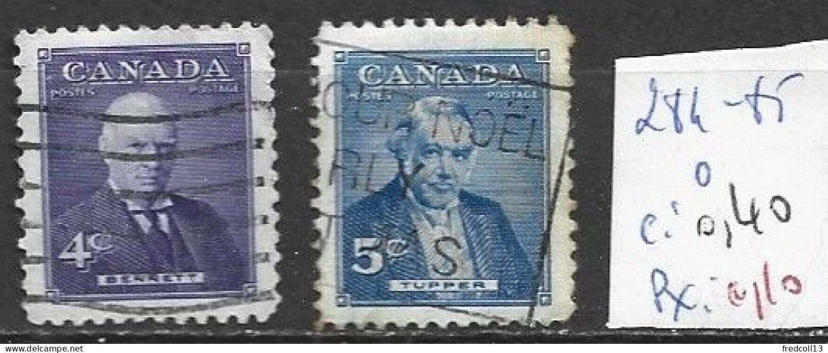 CANADA 284-85 Oblitérés Côte 0.40 € - Usados