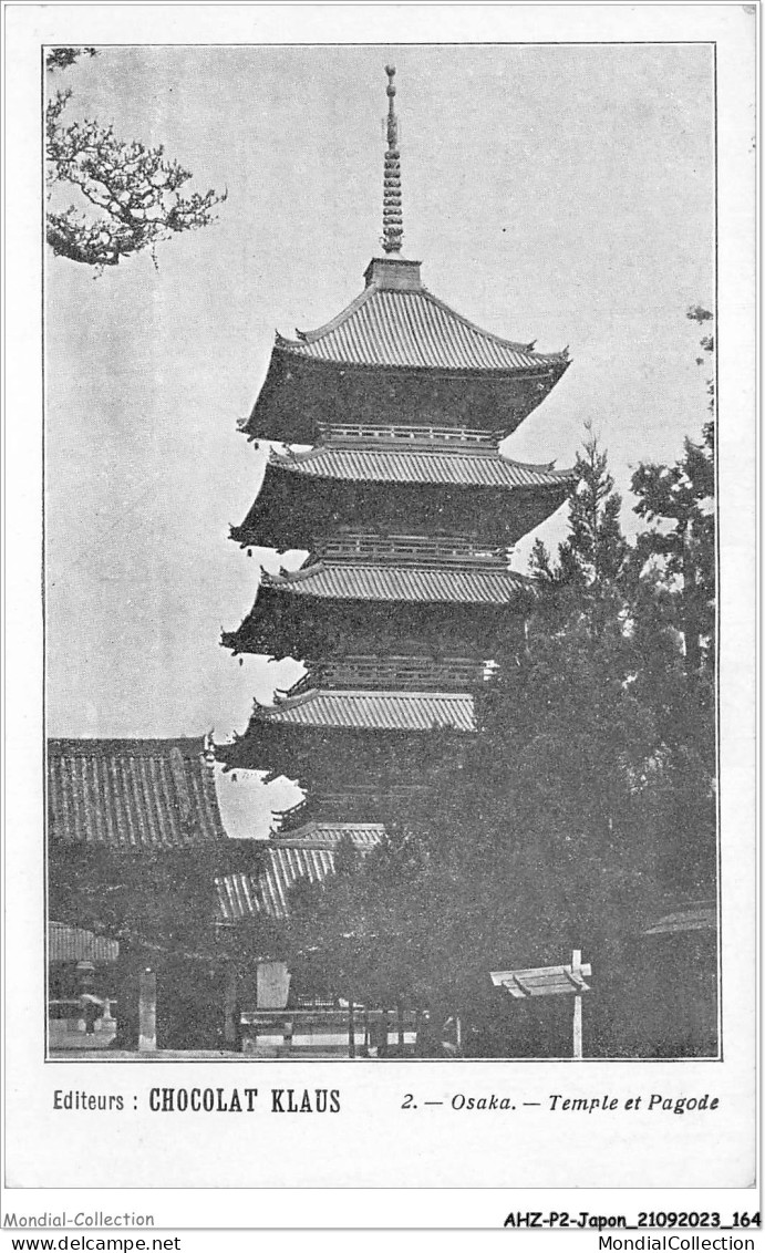 AHZP2-JAPON-0184 - OSAKA - TEMPLE ET PAGODE - Osaka