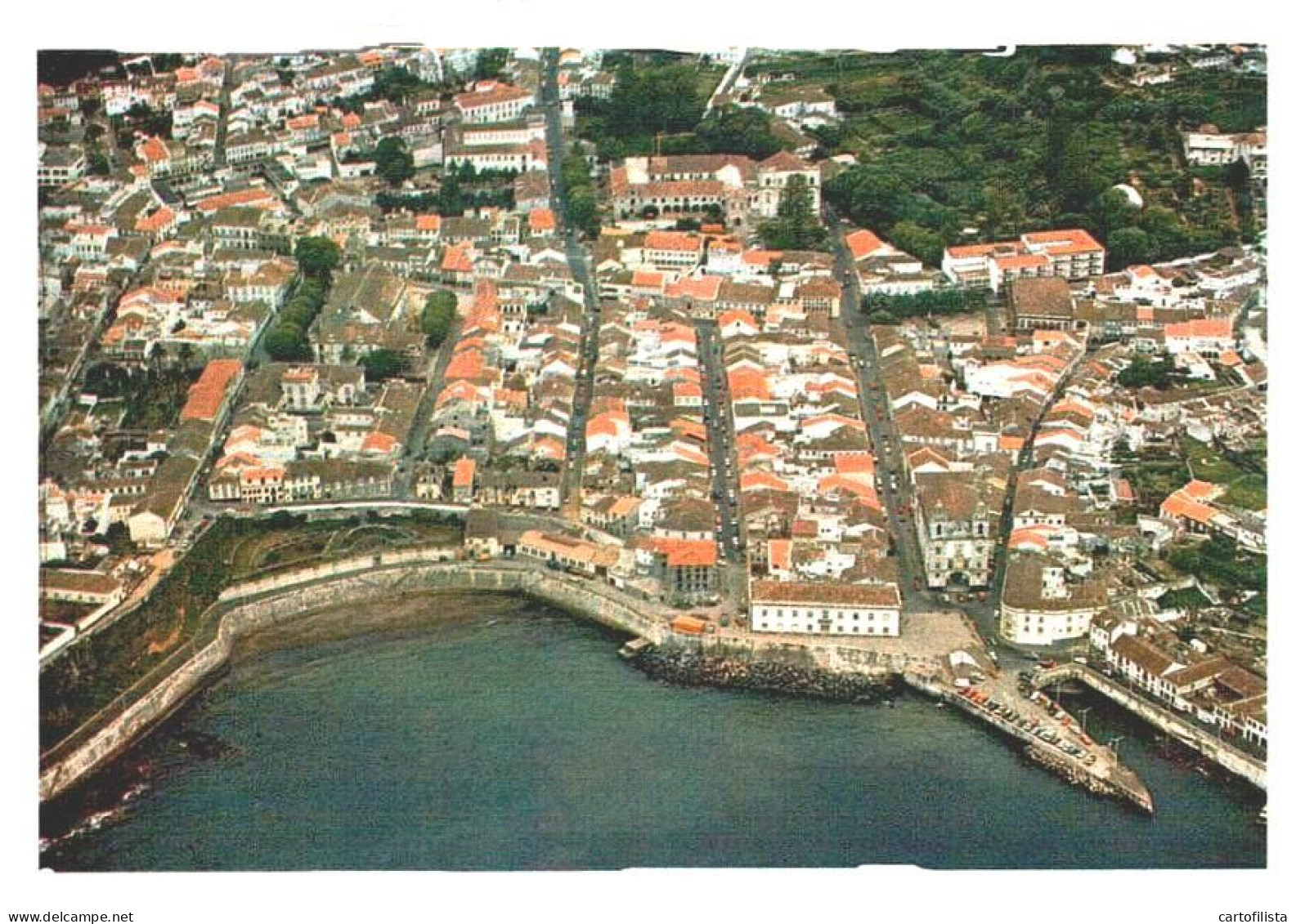 ILHA TERCEIRA , Açores - Vista Aérea De Angra Do Heroísmo  (2 Scans) - Açores