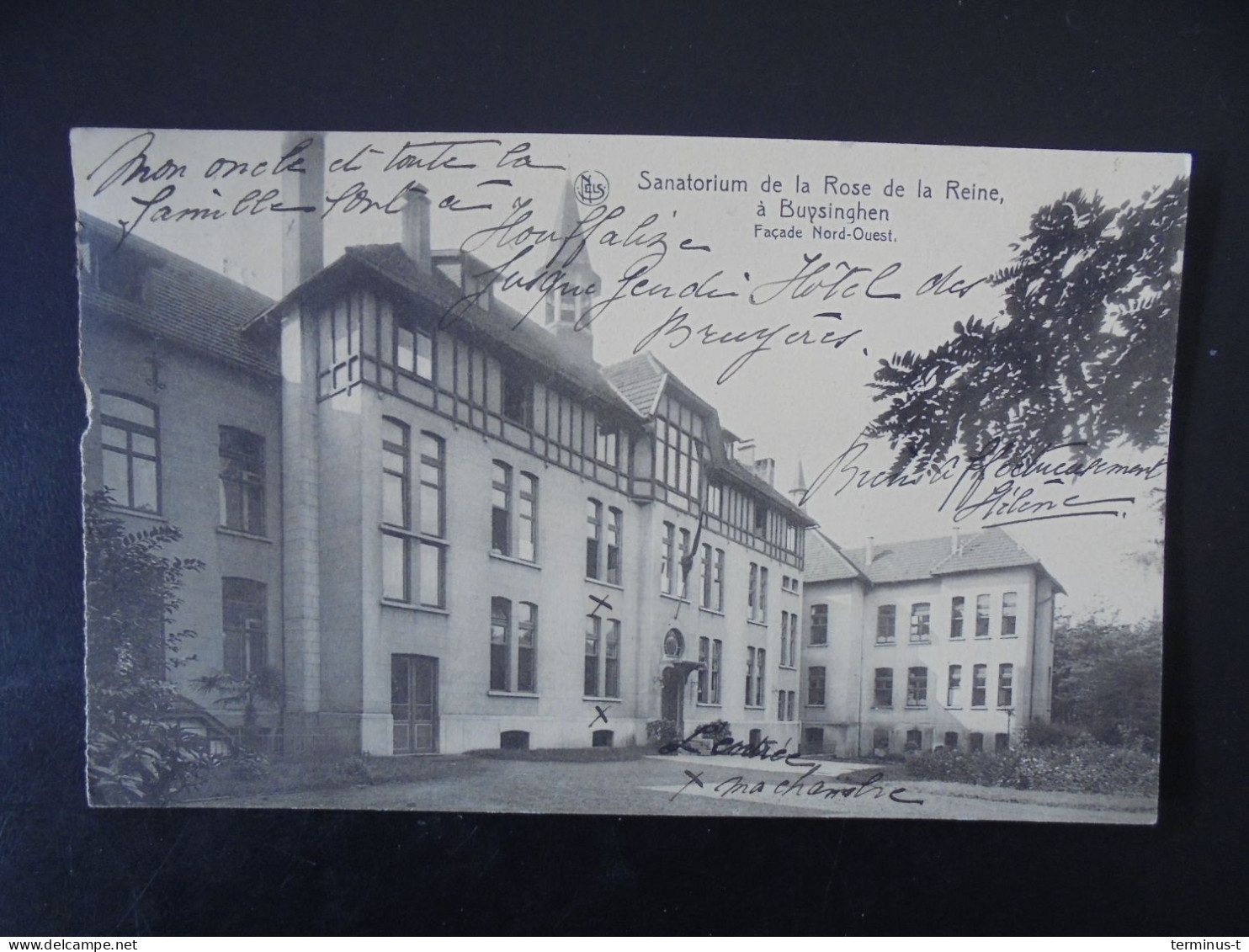 Sanatorium De La Rose De La Reine, à Buysinghen. Façade Nord-Ouest - Halle