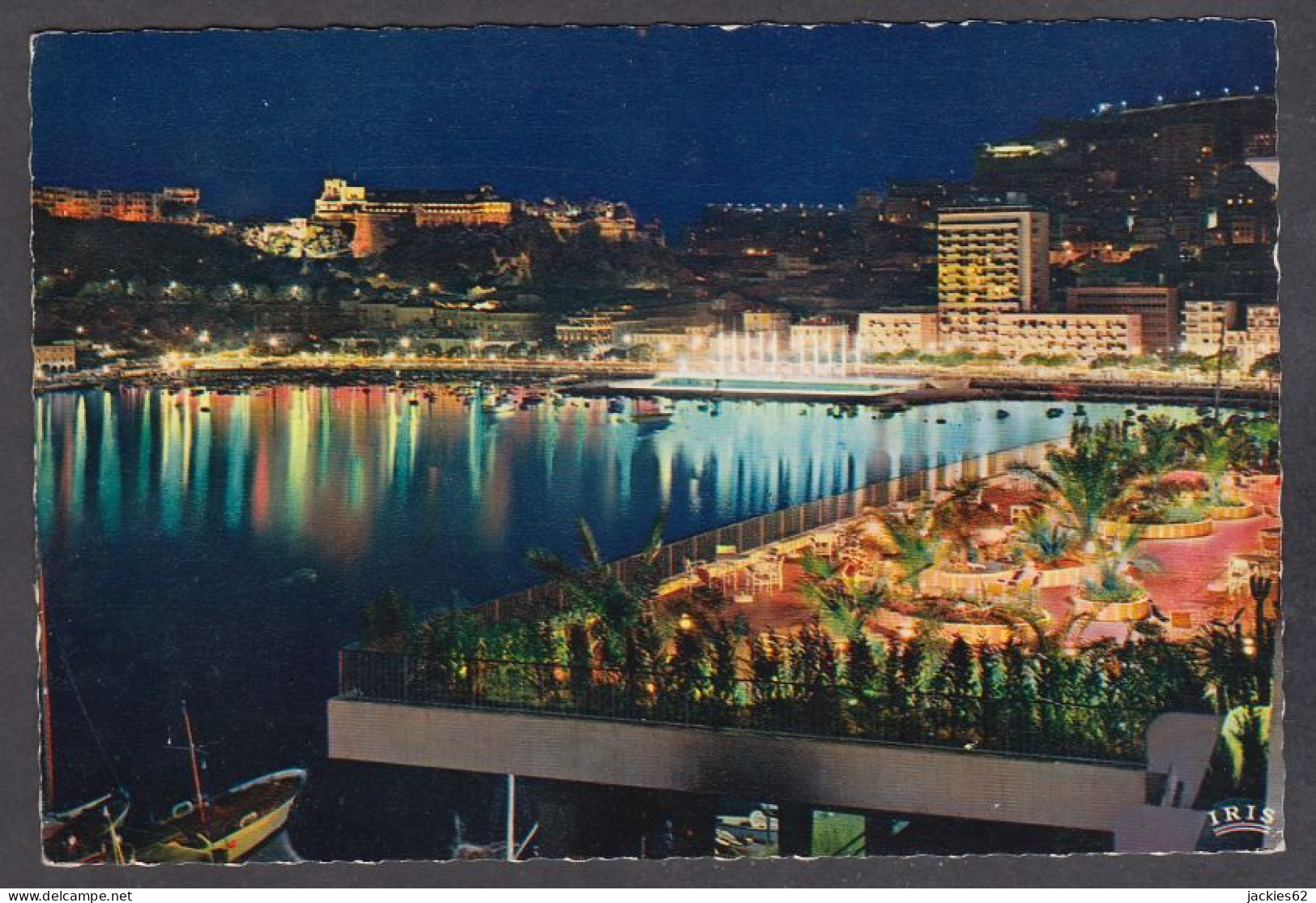 126197/ MONACO La Nuit, Vue Générale Sur Le Port - Hafen