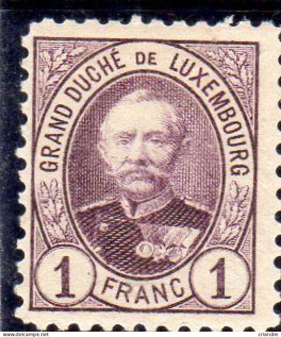 Luxembourg Année 1891-93 Grand Duc Alphonse 1er N°66** - 1891 Adolphe Frontansicht