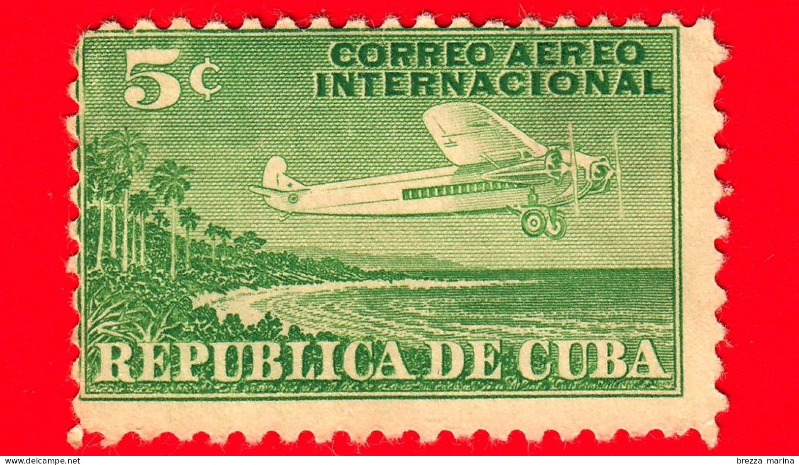 CUBA - Usato - 1931 - Francobolli Di Posta Aerea Per Il Traffico Internazionale - Fokker F10A Super Trimotore - 5 - Usati