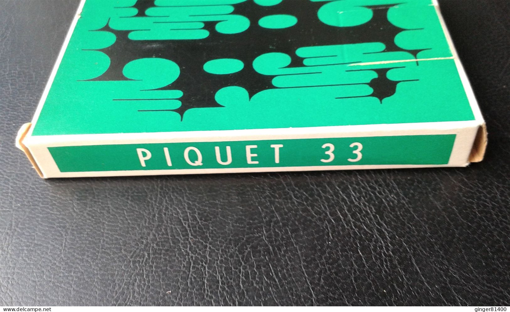 Jeu complet de 33 cartes "PIKET 33 / PIQUET 33 n°666, coins dorés, fabriqué en Belgique en très bon état