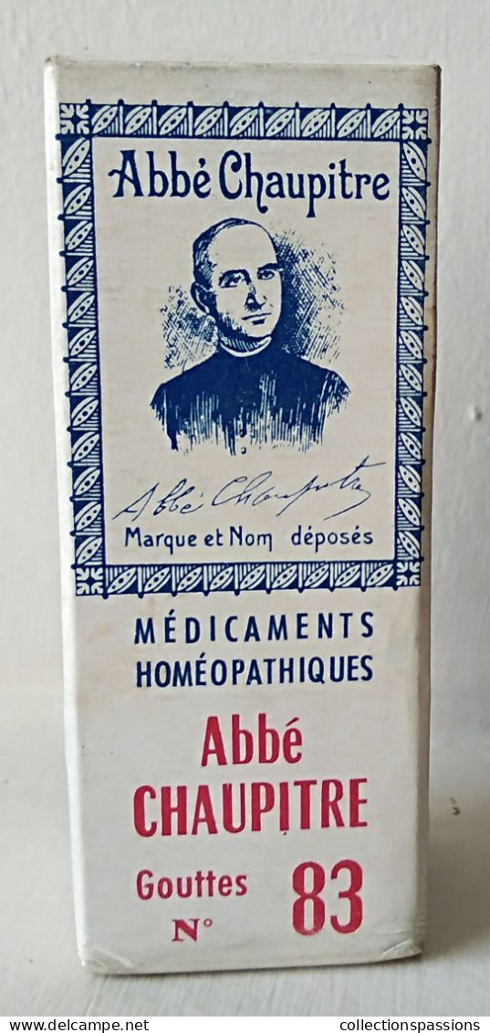 - Ancienne Bouteille Dans Sa Boite. Abbé Chaupitre N°83 - Objet Ancien De Collection - Pharmacie - - Medizinische Und Zahnmedizinische Geräte