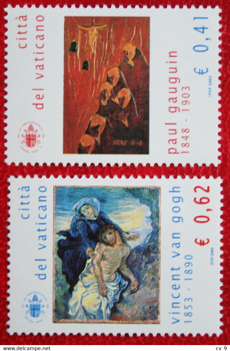 Bedeutende Maler Des 19. Jahrhunderts Gogh 2003 Mi 1461-1462 Yv 1316-1317 POSTFRIS / MNH / ** VATICANO VATICAN VATICAAN - Ongebruikt