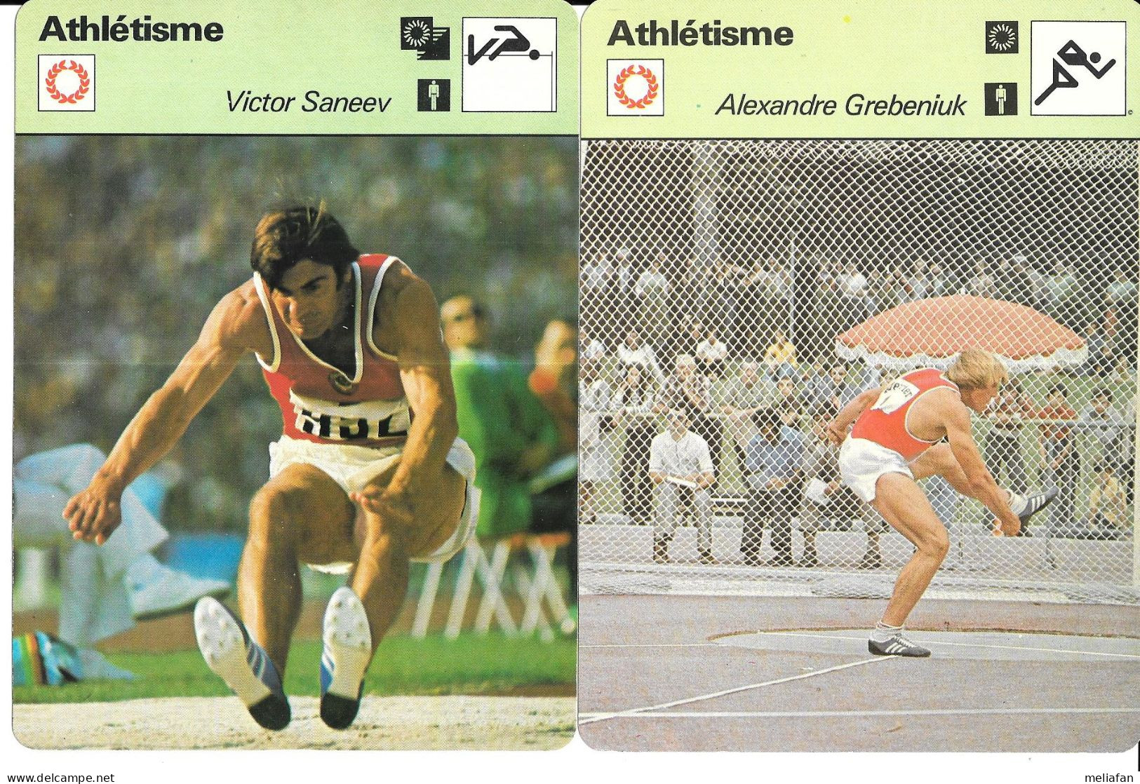 GF1888 - FICHES RENCONTRE - VICTOR SANEEV - ALEXANDRE GREBENIUK - BORIS ZAITCHOUK - TATIANA KAZANKINA - Athletics