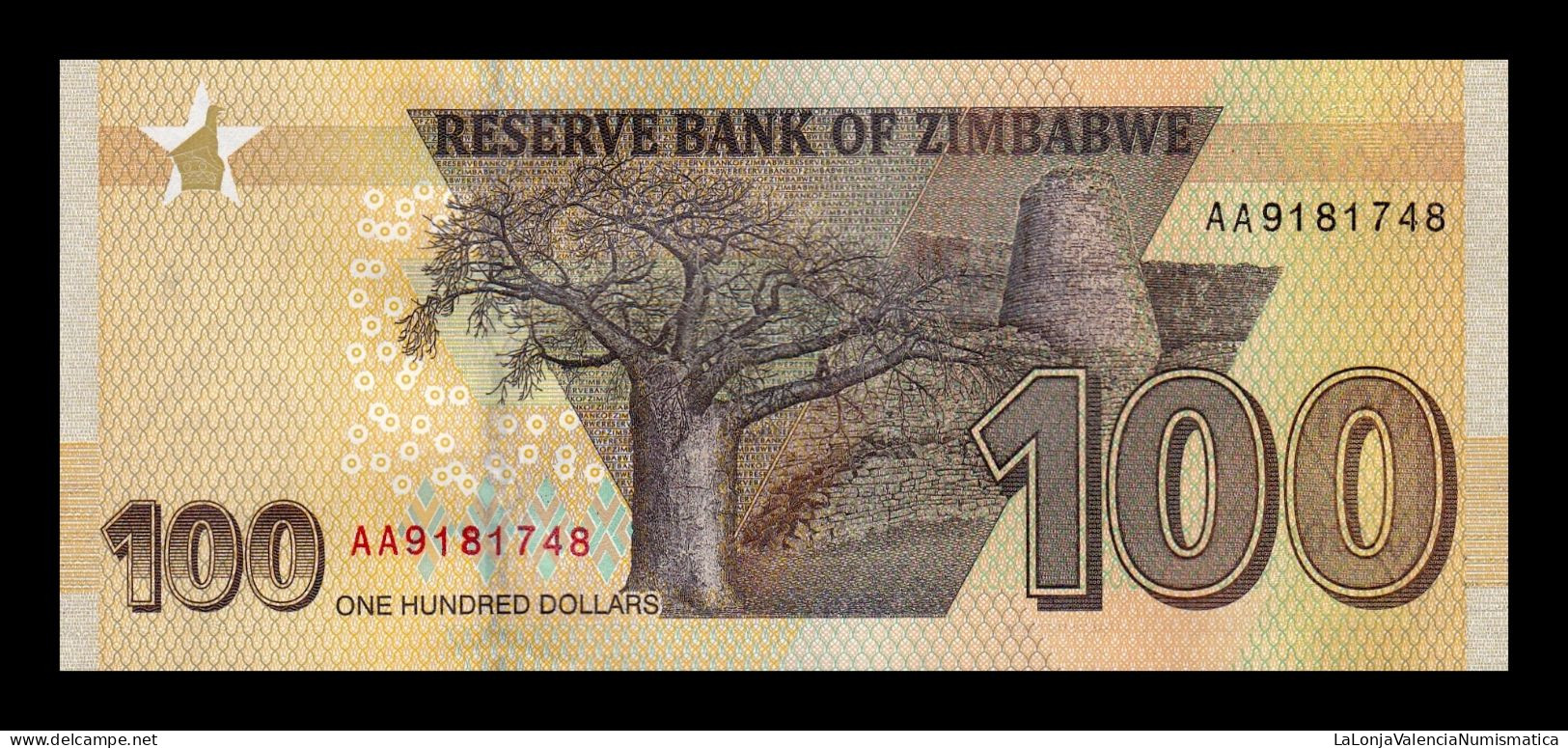 Zimbabwe 100 Dollars 2020 Pick 106 Sc Unc - Zimbabwe