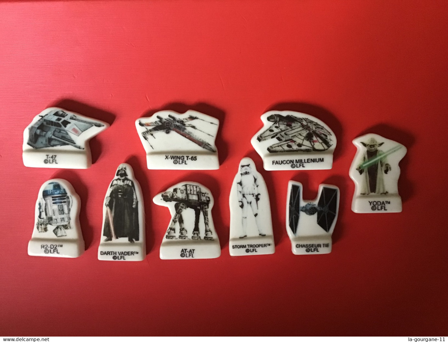 Série Quasi-complète 9/10 Fèves Plates STAR WARS 2017 Arguydal / La Guerre Des étoiles - Characters