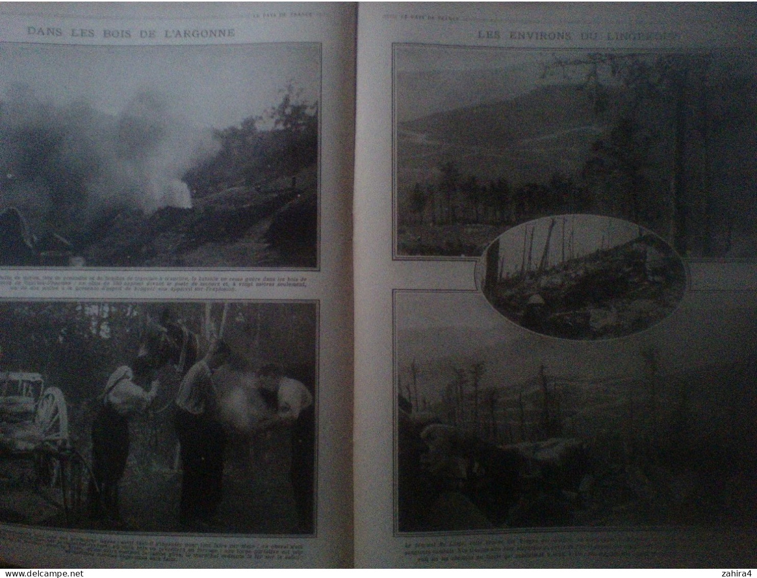 Le Pays De France N°59 Torpille Avion Serbie Grèce Lorraine Belgique Argonne Lingekoff Affiche Boué De Lapeyrère Rouff - Oorlog 1914-18