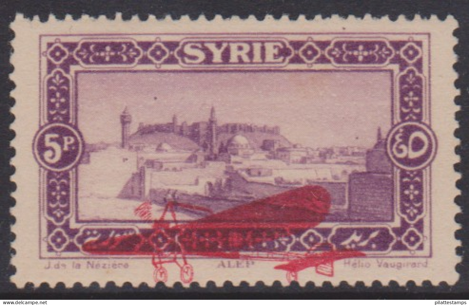 Syrie PA  32d** Variété Surcharge Vers Le Bas - Sonstige & Ohne Zuordnung