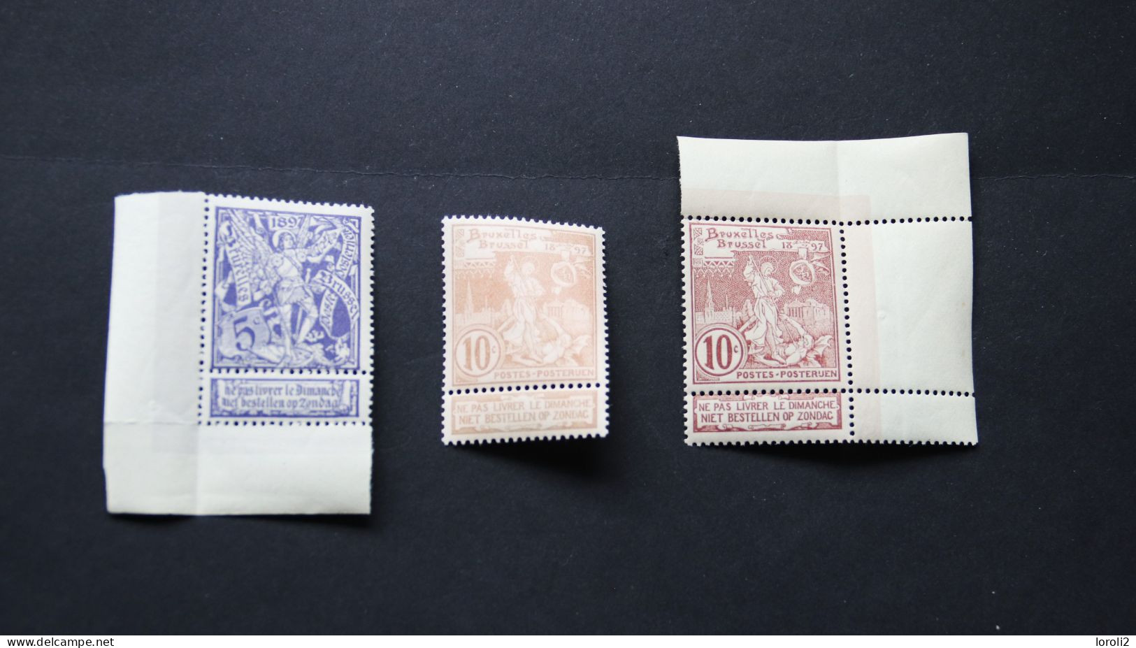 N° 71/73  NEUFS  **  -  SUPERBES !  ( COB : 25,00 € ) - 1894-1896 Tentoonstellingen