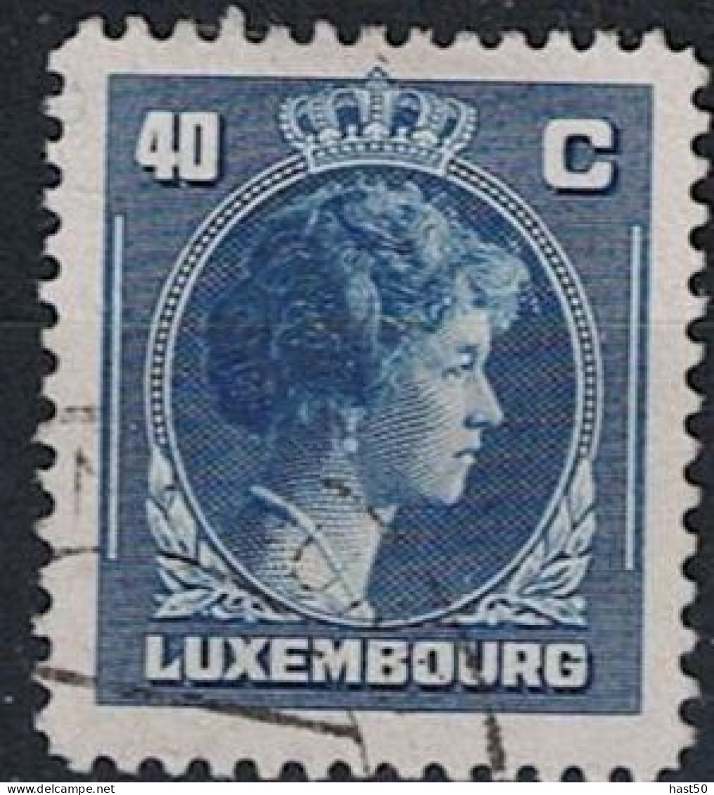 Luxemburg - Großherzogin Charlotte "Rechtsprofil" Größeres Format (MiNr: 353) 1946 - Gest Used Obl - 1944 Charlotte Rechtsprofil