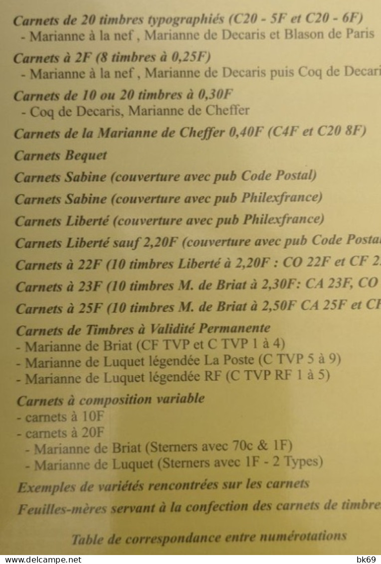 Répertoire Franc.K Dallay Carnet En NF Et En €, 96 Pages - Frankreich