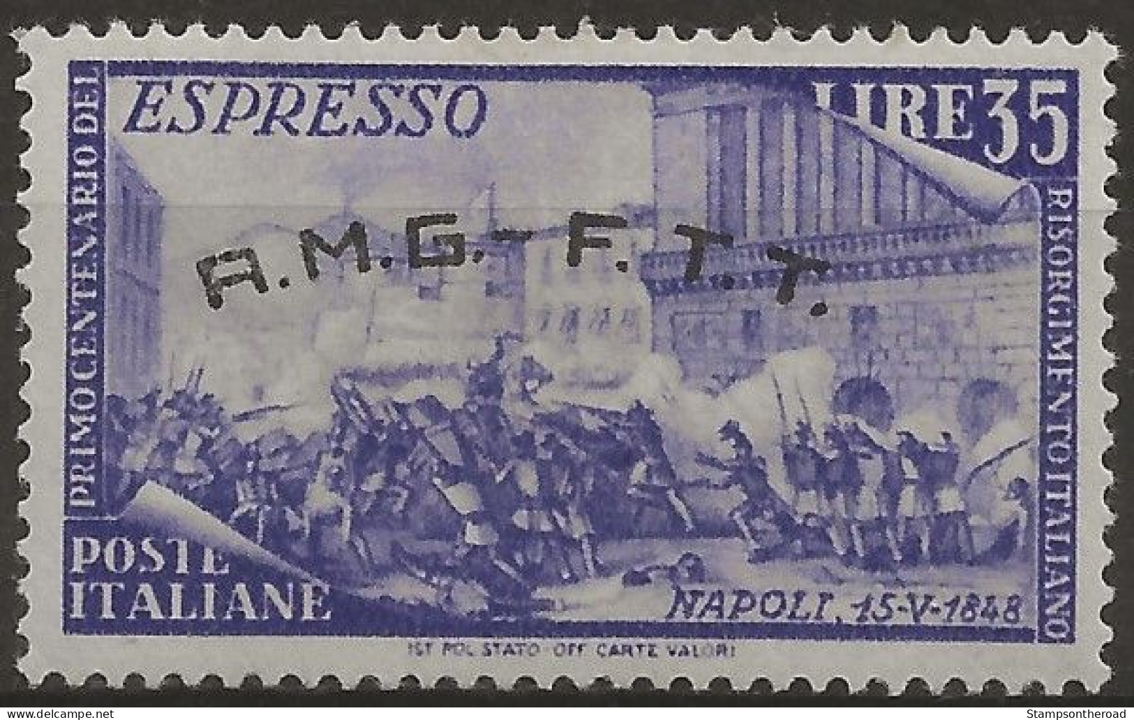 TZAe5L - 1948 Trieste Zona A, Sassone Nr. E5, Espresso Nuovi Con Traccia Di Linguella */ - Poste Exprèsse