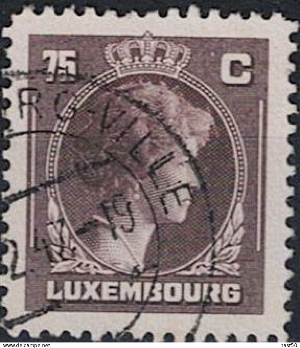 Luxemburg - Großherzogin Charlotte "Rechtsprofil" Größeres Format (MiNr: 358) 1946 - Gest Used Obl - 1944 Charlotte De Profil à Droite