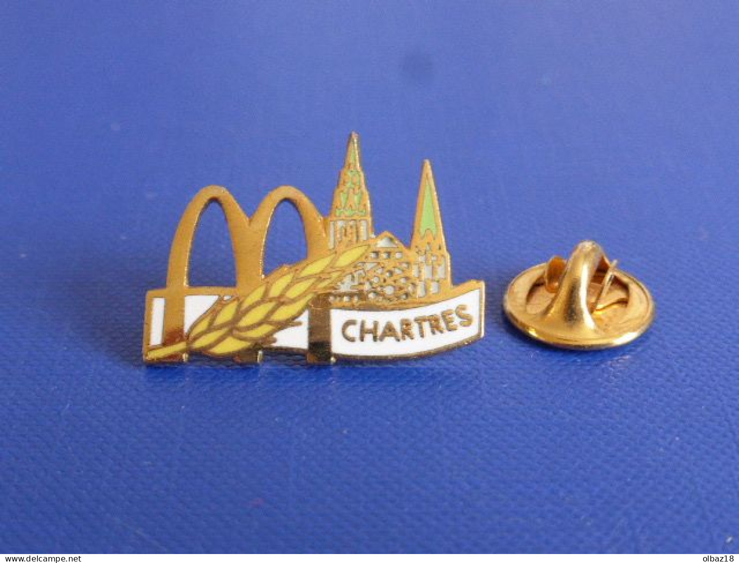 Pin's MC Donald's Mc Do Chartres - Cathédrale église épi De Blé Céréale - Restaurant (VA66) - McDonald's