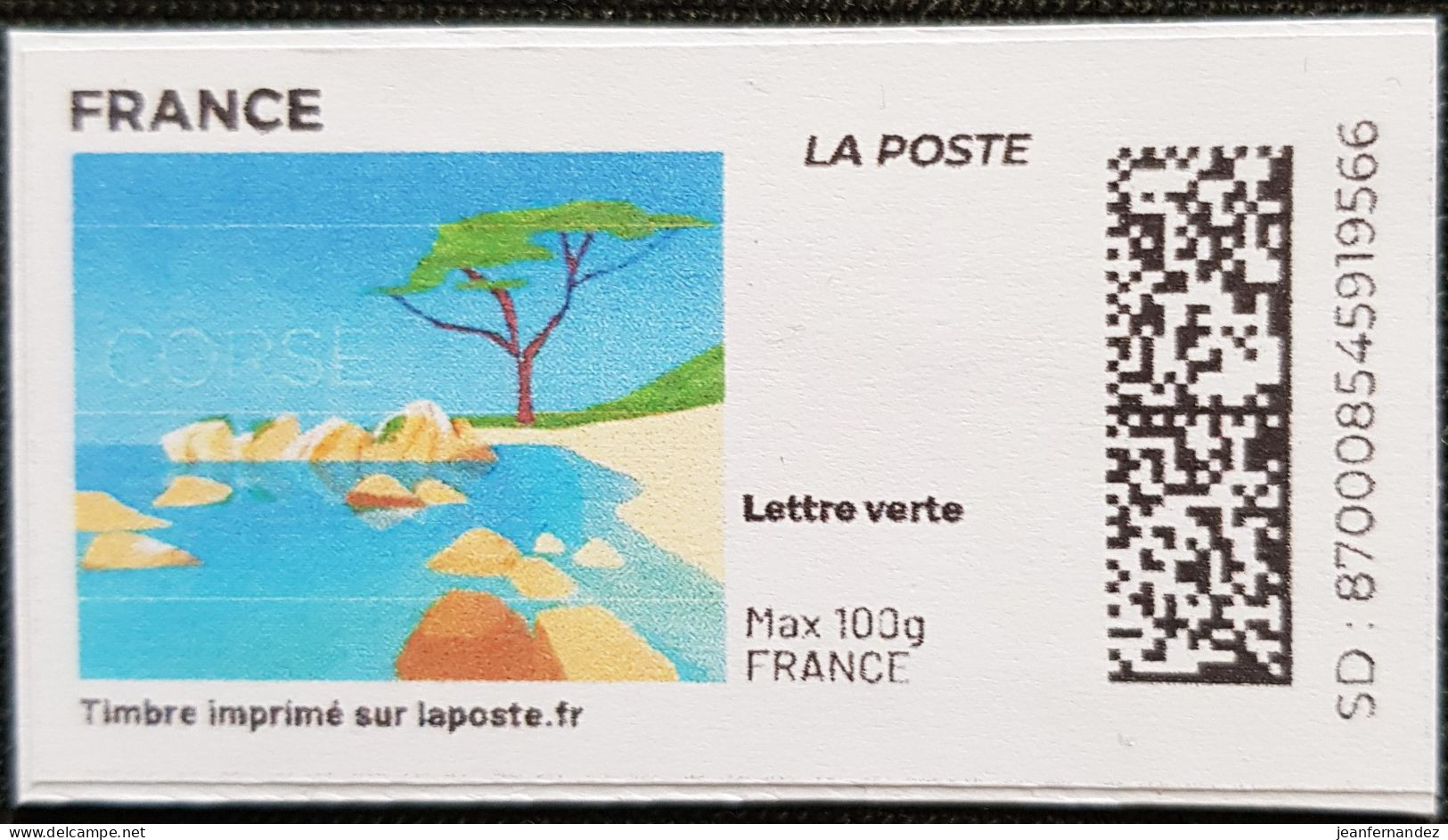 France > Personnalisés Région Corse - Printable Stamps (Montimbrenligne)