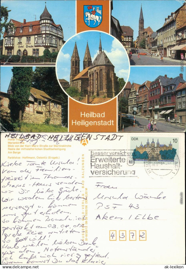 Heiligenstadt Hotel Traune, Marienkirche, Karl-Marx-Straße, Martinskirche  1985 - Heiligenstadt