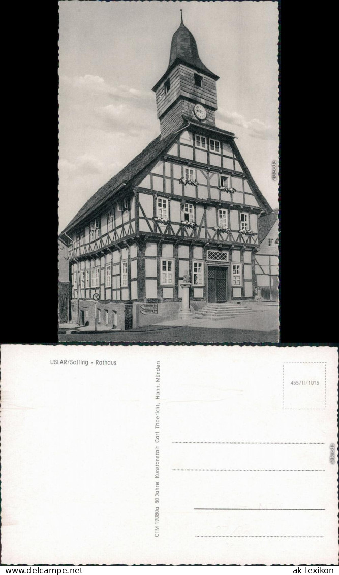 Ansichtskarte Uslar Rathaus 1960 - Uslar