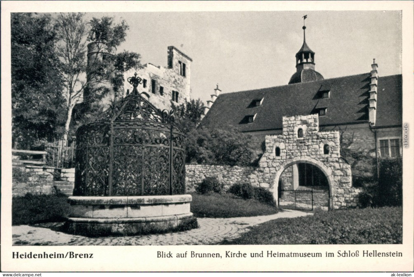 Heidenheim An Der Brenz Brunnen, Kirche Und Heimatmuseum Im  1960 - Heidenheim