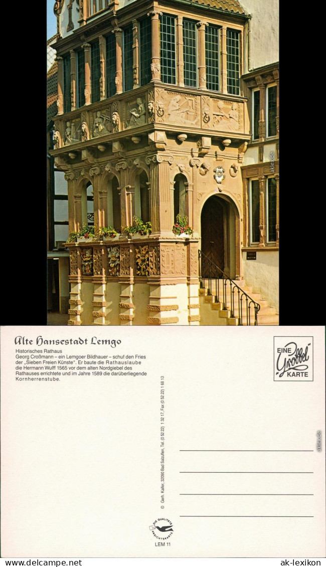 Ansichtskarte Lemgo Rathaus 2 1985 - Lemgo