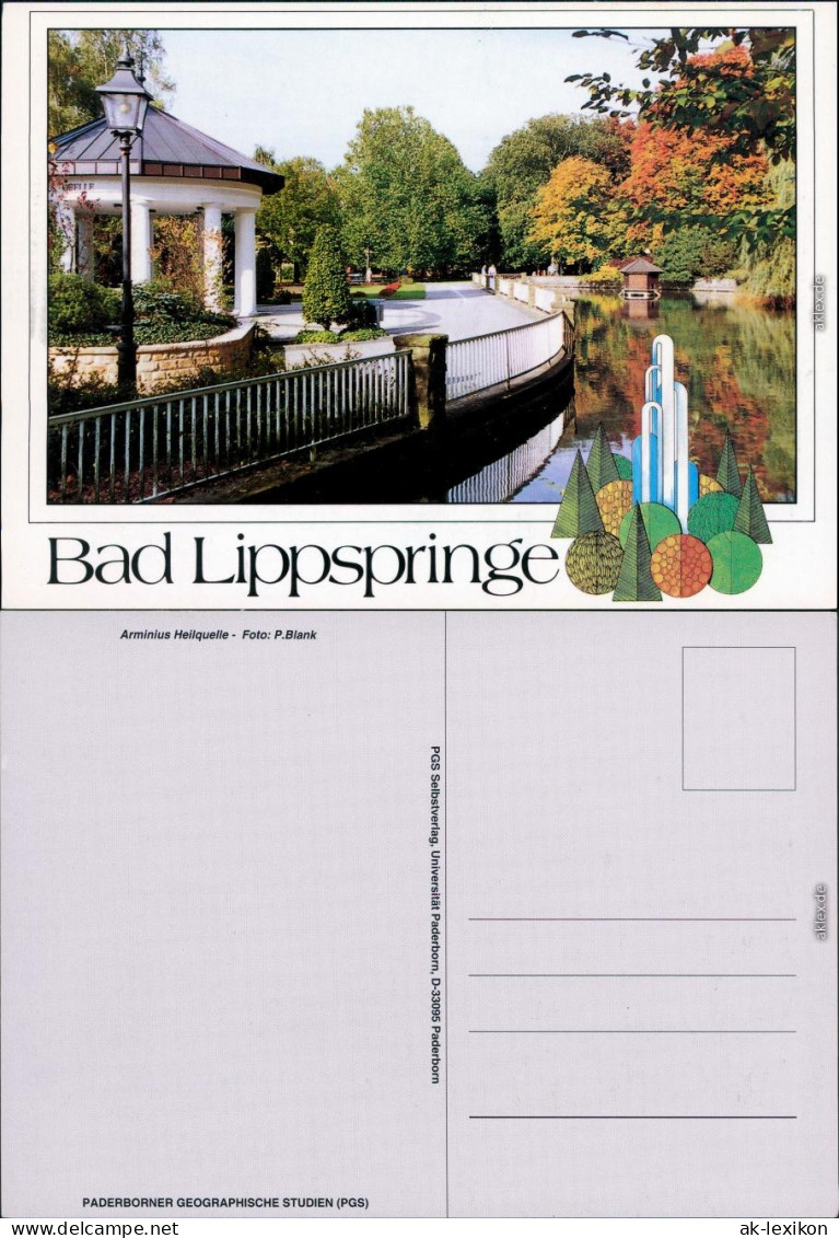 Ansichtskarte Bad Lippspringe Arminius Heilquelle 1985 - Bad Lippspringe