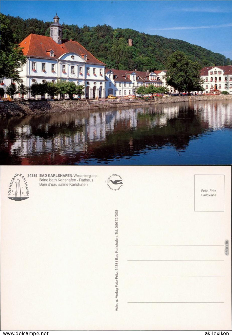 Ansichtskarte Bad Karlshafen 1717 -1935 Bad Carlshafen Rathaus 1985 - Bad Karlshafen