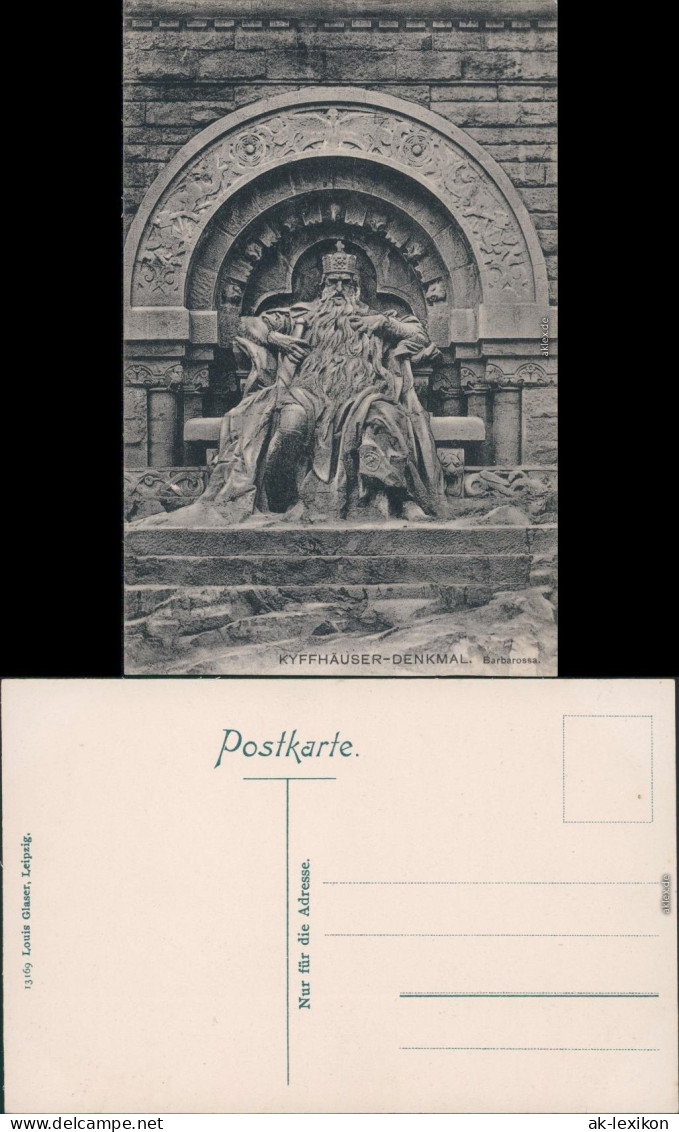 Ansichtskarte Kelbra (Kyffhäuser) Kaiser-Friedrich-Wilhelm - Barbarossa 1913 - Kyffhaeuser